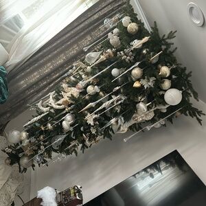 Beautiful upside down christmas tree